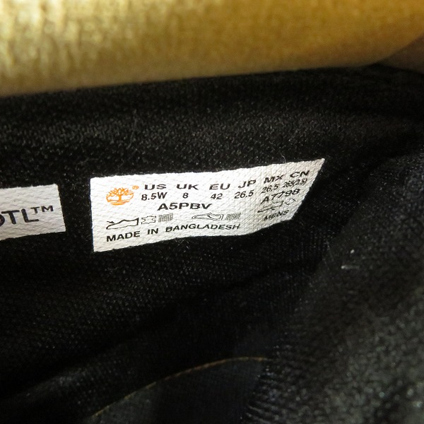 実際に弊社で買取させて頂いたTimberland/ティンバーランド 6 IN PREMIUM BOOT/6インチ プレミアム ブーツ A5PBV/8.5Wの画像 5枚目
