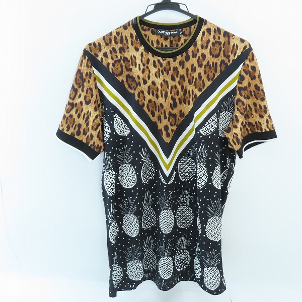 実際に弊社で買取させて頂いた【未使用】Dolce & Gabbana/ドルチェ&ガッバーナ ヒョウ柄半袖Tシャツ G8HA8T/50