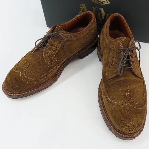 実際に弊社で買取させて頂いたALDEN/オールデン スエード ウイングチップ レザー ドレスシューズ 9794/6.5