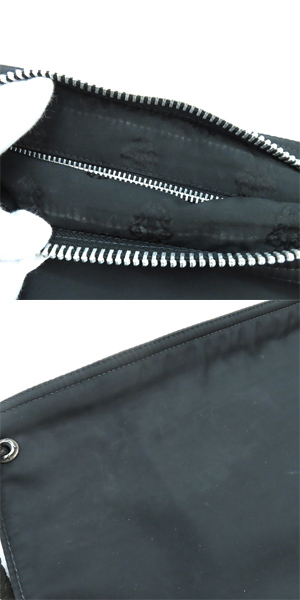 実際に弊社で買取させて頂いたCHROME HEARTS/クロムハーツ ジッパー ダガー ナイロン クラッチ バッグの画像 9枚目