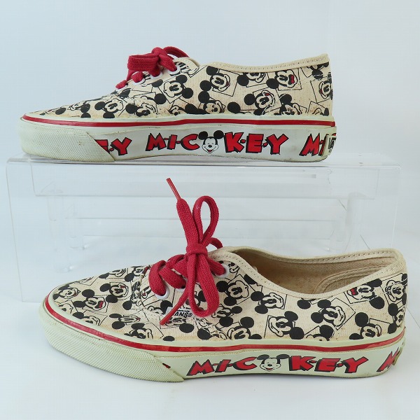 実際に弊社で買取させて頂いたVANS x DISNEY/バンズ × ディッキーズ MICKEY/ミッキーマウス USA製/ヴィンテージ スニーカー 7の画像 3枚目