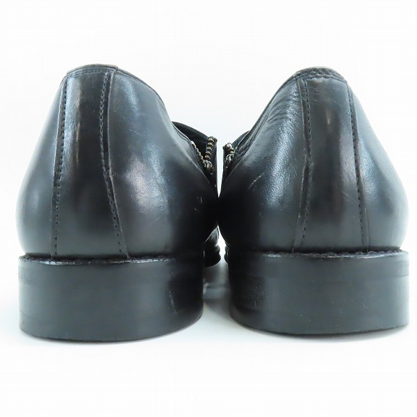 実際に弊社で買取させて頂いたMaison MIHARA YASUHIRO/ミハラヤスヒロ 炙り出し ダブルモンクストラップ サイドジップシューズ 23230303/26.5の画像 1枚目