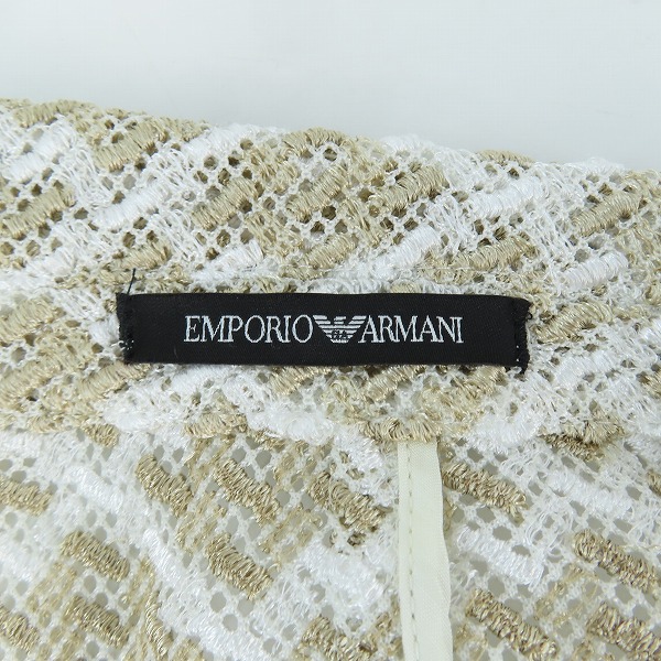 実際に弊社で買取させて頂いたEMPORIO ARMANI/エンポリオアルマーニ テーラードジャケット シースルー 21G330 21390/46の画像 2枚目
