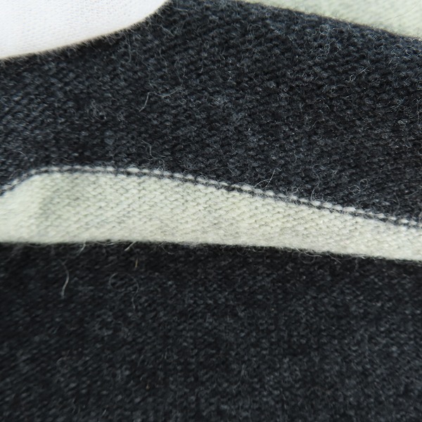 実際に弊社で買取させて頂いたA BATHING APE/アベイシングエイプ MADE WITH GENERAL ワンポイントボーダー柄ニットセーター/Lの画像 7枚目