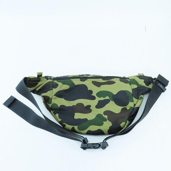 実際に弊社で買取させて頂いた【サンプル品】PORTER×A BATHING APE/ポーター×アベイシングエイプ 1ST CAMO WAIST POUCH ウエストポーチ/バッグの画像 1枚目