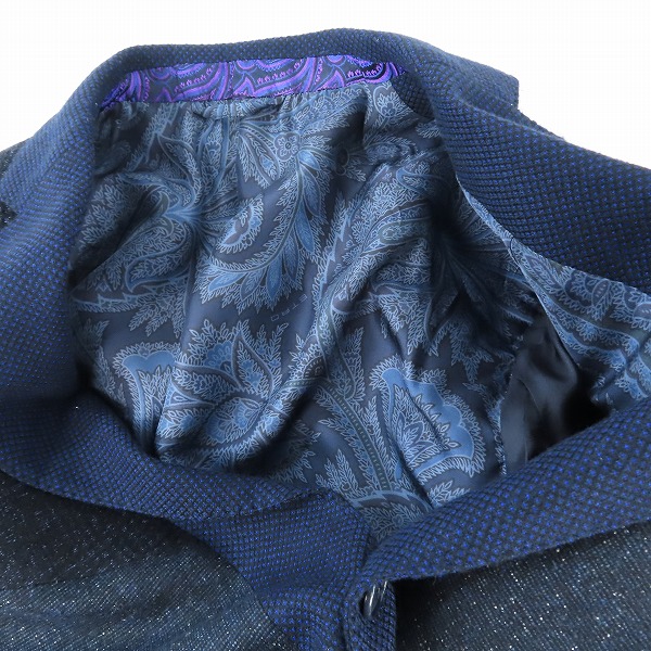 実際に弊社で買取させて頂いたETRO/エトロ 裏地総柄 ウール/シルク混 テーラードジャケット /46の画像 3枚目