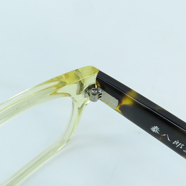 実際に弊社で買取させて頂いた泰八郎謹製/タイハチロウキンセイ 手造 Premier V/プレミア5 クリア/デミ柄 メガネフレーム/アイウェアの画像 4枚目