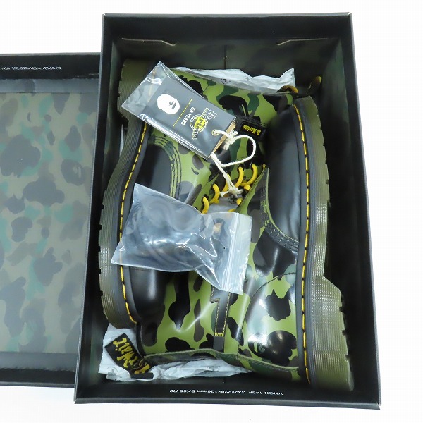 実際に弊社で買取させて頂いたDr.Martens × A BATHING APE/ドクターマーチン × エイプ 1460 BAPE CAMO ZIP 8HOLE BOOTS/25989271/UK7の画像 7枚目