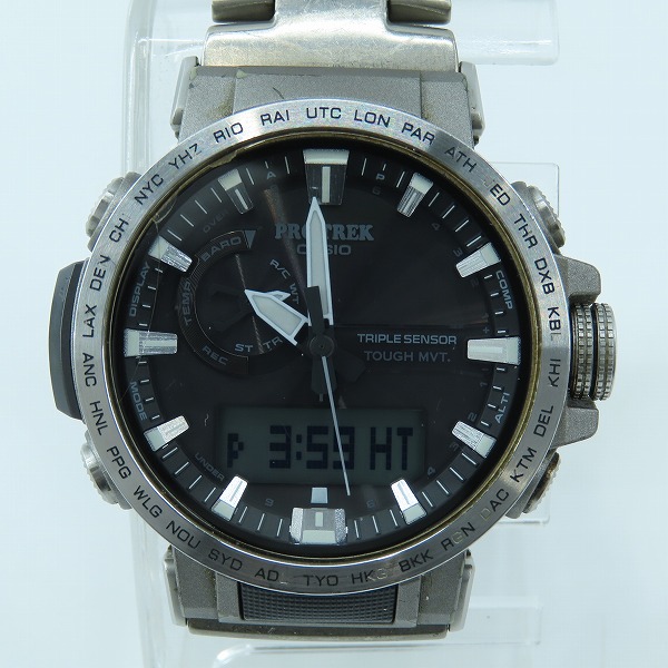 実際に弊社で買取させて頂いたCASIO/カシオ PROTREK/プロトレック クライマーライン 腕時計 PRW-60T-7AJF