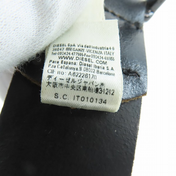 実際に弊社で買取させて頂いたDIESEL/ディーゼル レザーベルト 90/36の画像 6枚目