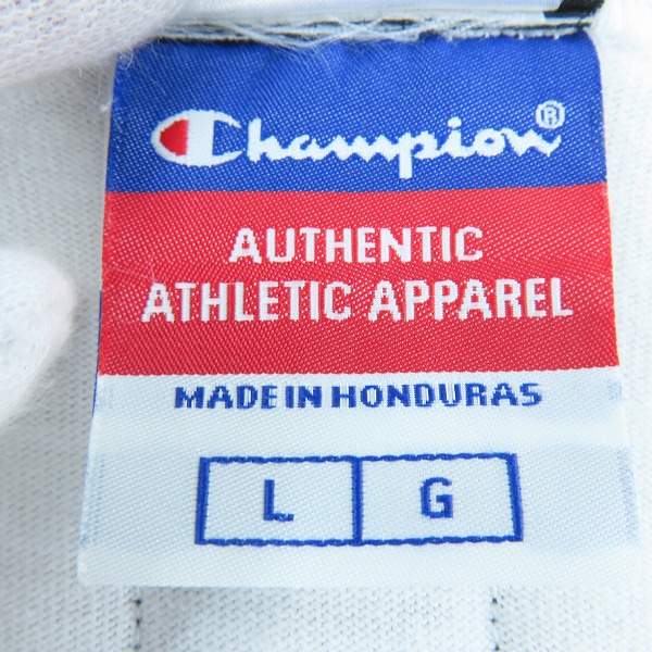 実際に弊社で買取させて頂いたELVIRA×CHAMPION/エルビラ×チャンピオン 額縁刺繍半袖Tシャツ/Lの画像 4枚目