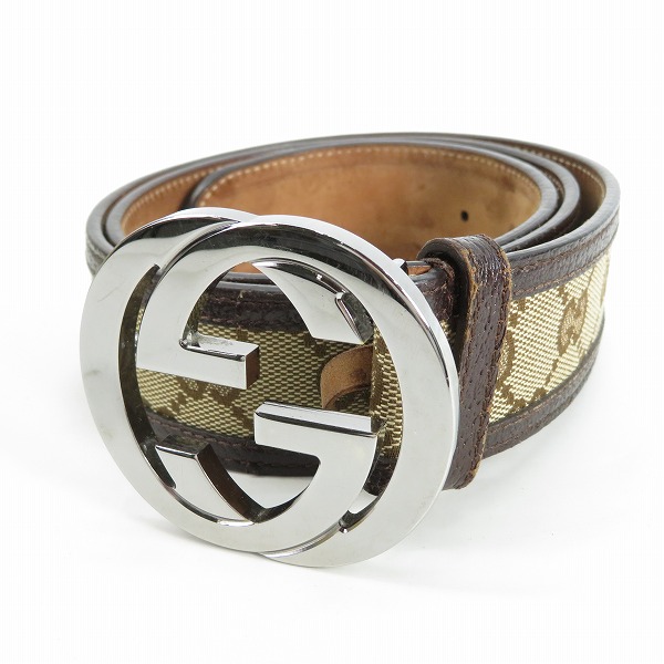 実際に弊社で買取させて頂いたGUCCI/グッチ インターロッキングG ベルト 114876