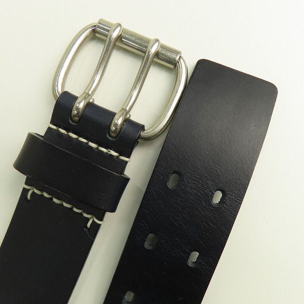 実際に弊社で買取させて頂いたATTACHMENT/アタッチメント レザーベルト ブラックの画像 1枚目