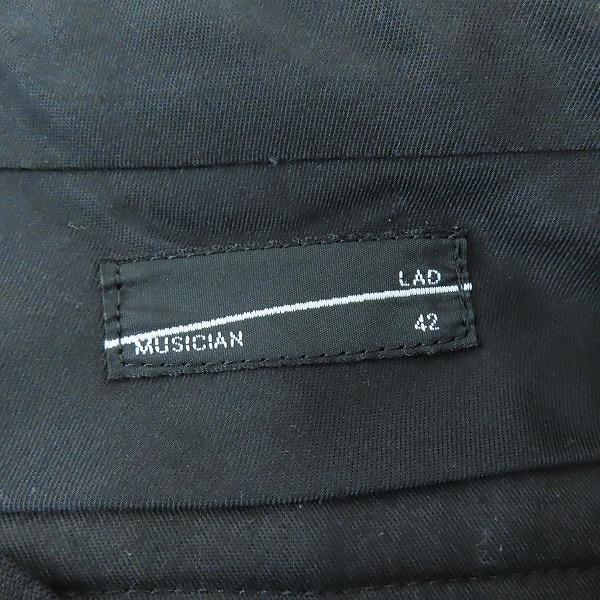 実際に弊社で買取させて頂いたLAD MUSICIAN/ラッドミュージシャン ウール スラックスパンツ 2116-551/42の画像 3枚目