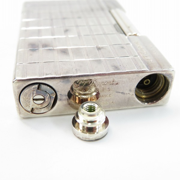 実際に弊社で買取させて頂いたS.T.Dupont/デュポン ギャッツビー レクタングル ブロックチェック ライターの画像 4枚目