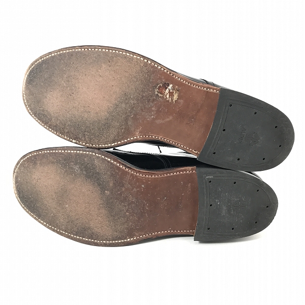 実際に弊社で買取させて頂いたAlden/オールデン PATENT MILITARY PLAIN TOE/パテントミリタリープレーントゥ 53670/8.5の画像 2枚目