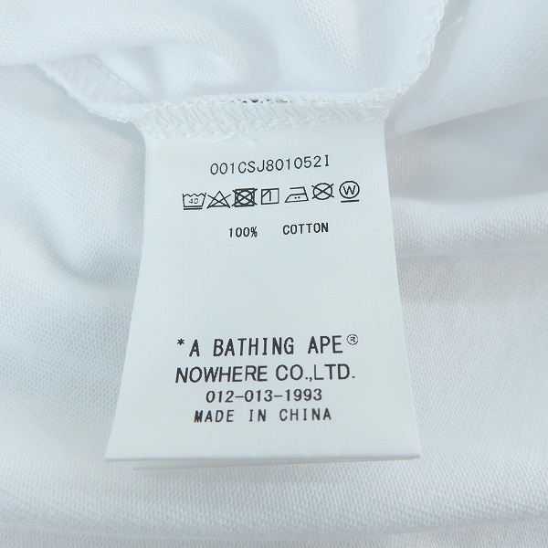 実際に弊社で買取させて頂いた【未使用】A BATHING APE/アベイシングエイプ Car Graphic Tee/カー グラフィック プリント Tシャツ/Mの画像 3枚目