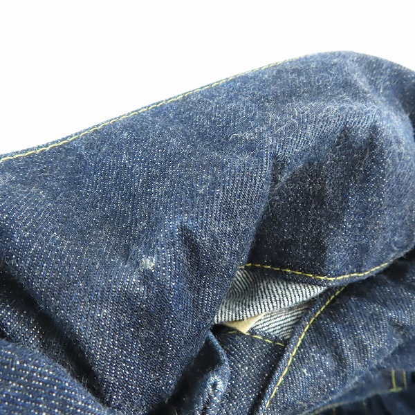 実際に弊社で買取させて頂いたSUGAR CANE/シュガーケーン デニムジャケット/Gジャン SC11962/40の画像 4枚目