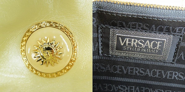 実際に弊社で買取させて頂いたVERSACE/ヴェルサーチ サンバースト ハンドバッグの画像 4枚目