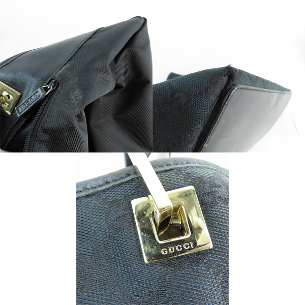 実際に弊社で買取させて頂いたGUCCI/グッチ GGキャンバス トートバッグ ブラック 002-1097の画像 9枚目