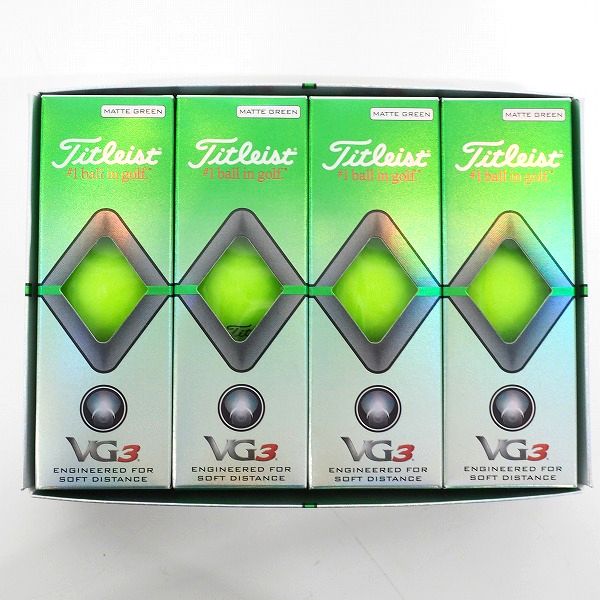 実際に弊社で買取させて頂いた【未使用】Titleist/タイトリスト VG3 ゴルフボール MATTE GREEN/マットグリーン 1ダース 
