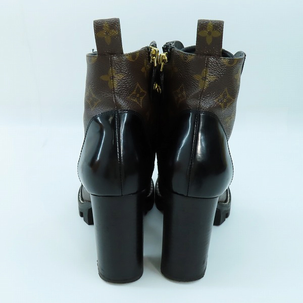 実際に弊社で買取させて頂いたLOUIS VUITTON/ルイヴィトン モノグラム スタートレイルライン ブーツ 38.5の画像 1枚目