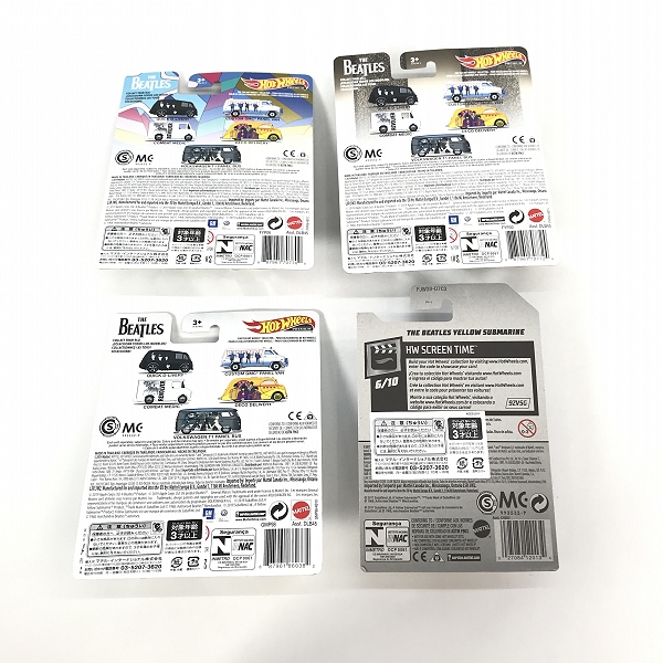 実際に弊社で買取させて頂いた【未開封】Hot Wheels/ホットウィール THE BEATLE/ビートルズ VOLKSWAGEN T1 PANEL BUS/ECO DELIVERY 他 4点セットの画像 1枚目