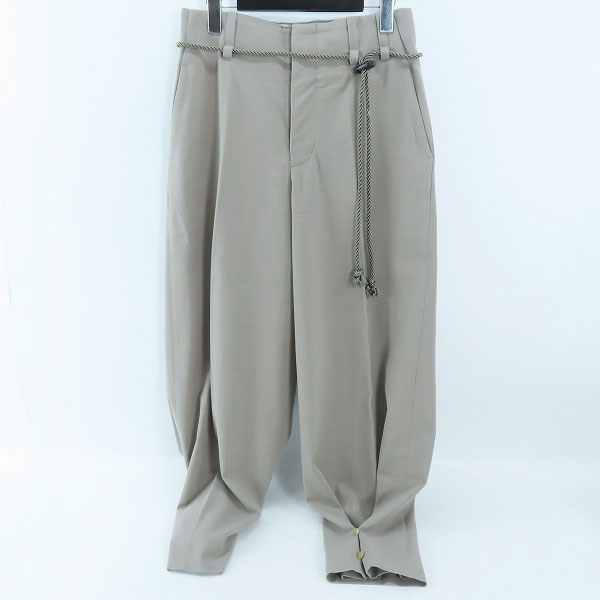 実際に弊社で買取させて頂いたETHOSENS/エトセンス 21SS ロープベルト スラックスパンツ E121-701/1