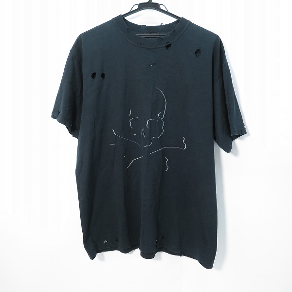 実際に弊社で買取させて頂いたmastermind JAPAN/マスターマインドジャパン スカルプリントダメージ加工 半袖Tシャツ 4SENSE/L