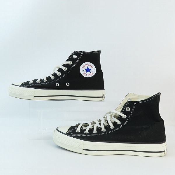 実際に弊社で買取させて頂いたCONVERSE/コンバース Made in JAPAN/日本製 CANVAS AS J HI オールスター ブラック/US8.5の画像 3枚目