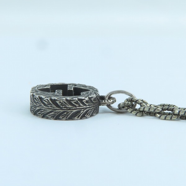 実際に弊社で買取させて頂いたGUCCI/グッチ インターロッキングGGロゴ 印唐草模様 アラベスク ネックレス/ペンダントの画像 3枚目