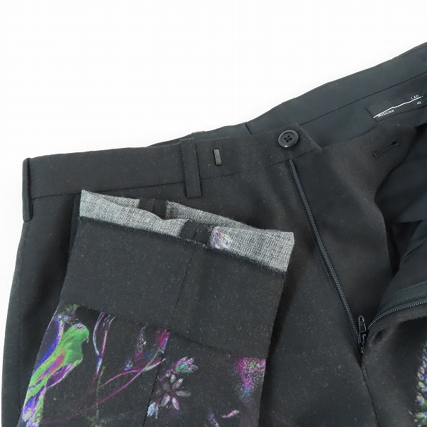 実際に弊社で買取させて頂いたLAD MUSICIAN/ラッドミュージシャン ウール 花柄 スラックスパンツ パープル系 2219-570/42の画像 2枚目