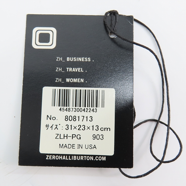 実際に弊社で買取させて頂いたZERO HALLIBURTON/ゼロハリバートン ダイヤル式 ミニアタッシュケース ZLH-PGの画像 8枚目