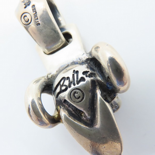 実際に弊社で買取させて頂いたBWL/ビルウォールレザー ラムグッドラックスカル ゴールドサダー ペンダントの画像 4枚目