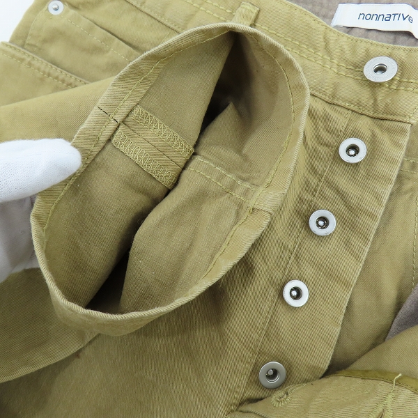 実際に弊社で買取させて頂いたnonnative/ノンネイティブ DWELLER 5P JEANS COTTON CHINO チノパンツ ベージュ NN-P3417 /1の画像 5枚目