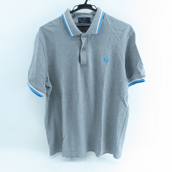 実際に弊社で買取させて頂いたFRED PERRY/フレッドペリー 半袖 ポロシャツ 胸刺繍 グレー 42