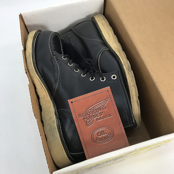 実際に弊社で買取させて頂いたRED WING/レッドウィング 四角犬タグ アイリッシュセッター モックトゥ ブーツ 8179 9Eの画像 8枚目