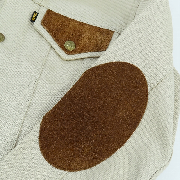 実際に弊社で買取させて頂いたCALEE/キャリー エルボーパッチ ワークジャケット/Mの画像 9枚目