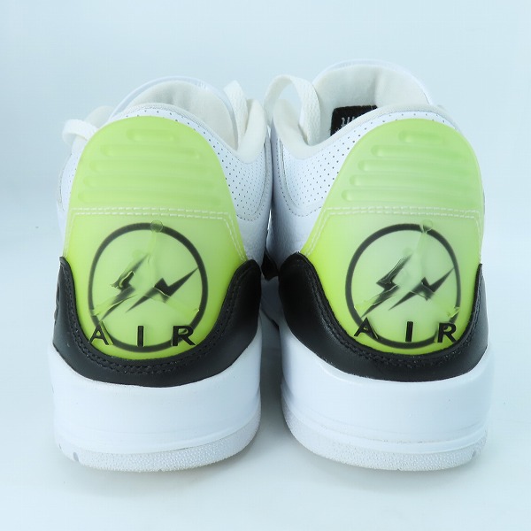 実際に弊社で買取させて頂いたFRAGMENT DESIGN×NIKE/フラグメントデザイン×ナイキ AIR JORDAN 3 エアジョーダン3 DA3595-100/27の画像 1枚目