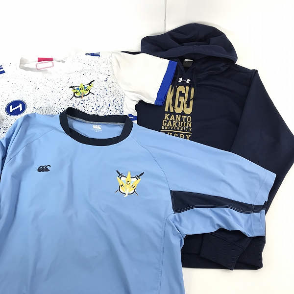 実際に弊社で買取させて頂いた【おまとめ】アンダーアーマー/カンタベリー/エルキュールギア 関東学院大学 ラグビー部 ゲームジャージ/パーカー/パンツ 等の画像 1枚目