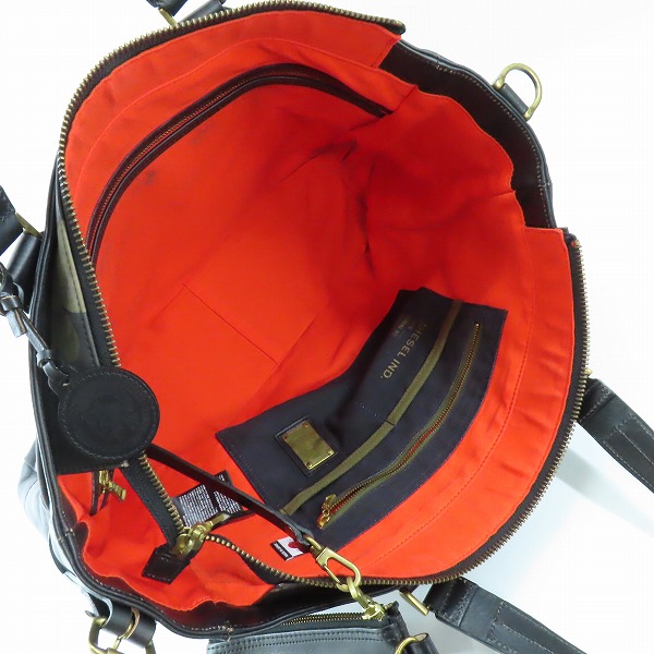 実際に弊社で買取させて頂いたDIESEL×master piece/ディーゼル×マスターピース オールレザー トートバッグの画像 3枚目