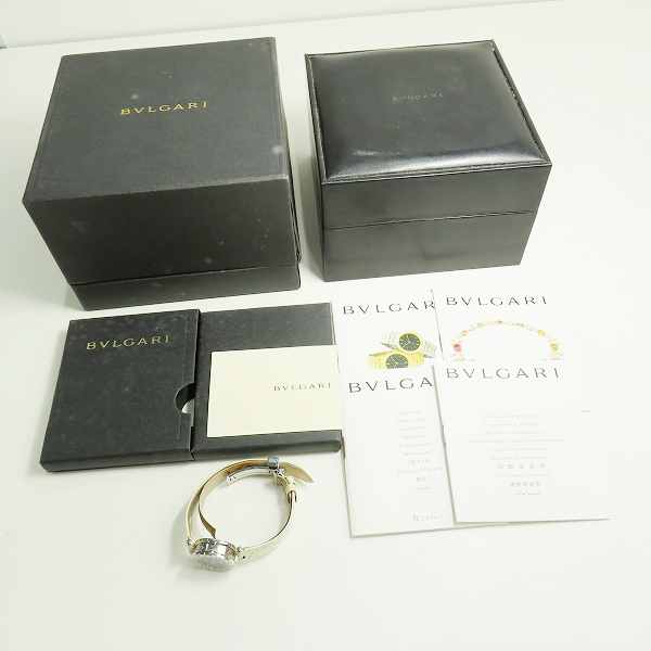 実際に弊社で買取させて頂いたBVLGARI/ブルガリ Bzero1ビーゼロワン ステンレススチール クオーツ 黒文字盤 腕時計 BZ22S【動作未確認】の画像 9枚目