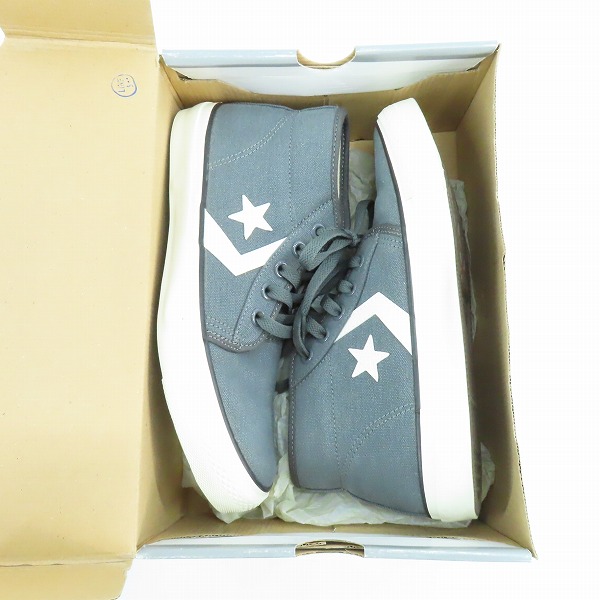 実際に弊社で買取させて頂いたCONVERSE/XLARGE コンバース×エクストララージ シェブロンスター CK MID 灰白/1CJ463/26の画像 7枚目