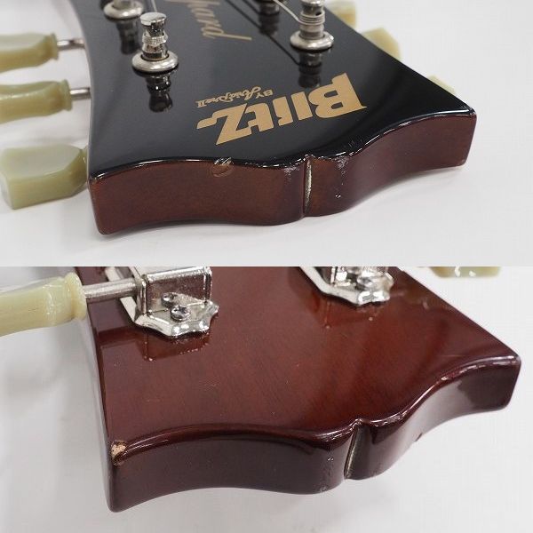 実際に弊社で買取させて頂いた★【美品】Blitz By Aria Pro Ⅱ/ブリッツ Leopard レスポールスタンダードType セットネック エレキギター ケース付の画像 3枚目