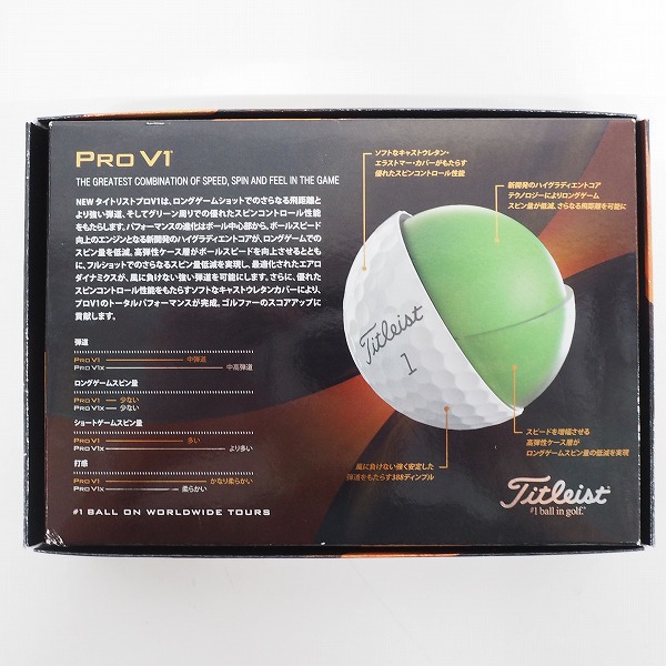 実際に弊社で買取させて頂いた【未使用】Titleist/タイトリスト PRO V1 ゴルフボール ホワイト 1ダース の画像 4枚目