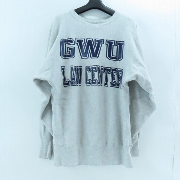 実際に弊社で買取させて頂いたChampion/チャンピオン リバースウィーブ 90S GWU/ジョージワシントン大学 スウェット/XL