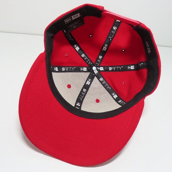 実際に弊社で買取させて頂いたF.C.R.B.×NEWERA/FCレアルブリストル×ニューエラ BRISTOL EMBLEM LOGO 6panel Cap キャップ レッドの画像 4枚目