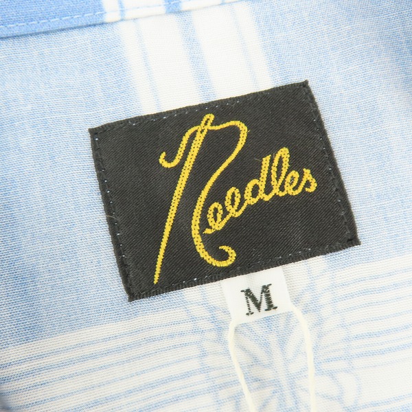 実際に弊社で買取させて頂いた【未使用】Needles × BEAMS/ニードルス×ビームス アロハシャツ 半袖 オープンカラーシャツ/11-01-0064-334-72-18/Mの画像 2枚目