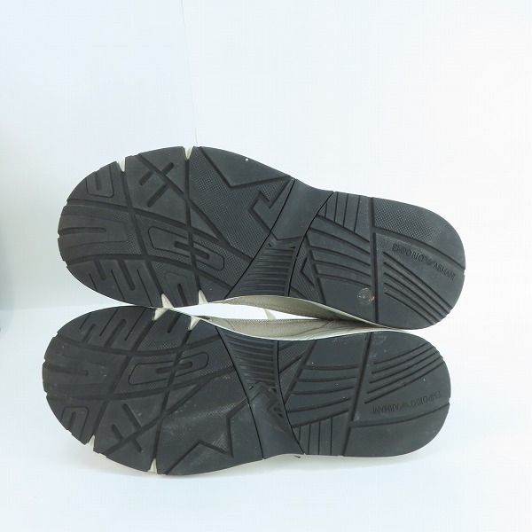 実際に弊社で買取させて頂いたEMPORIO ARMANI/エンポリオ アルマーニ  TECHNICAL FABLIC SUEDE ローカットスニーカー X4X245の画像 2枚目