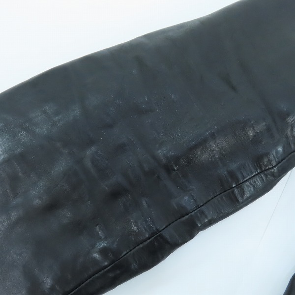 実際に弊社で買取させて頂いたYohji Yamamoto×ISAMU KATAYAMA BACKLASH 19SS ジャパンホース ダブルライダースジャケット HH-Y99-716/2の画像 8枚目